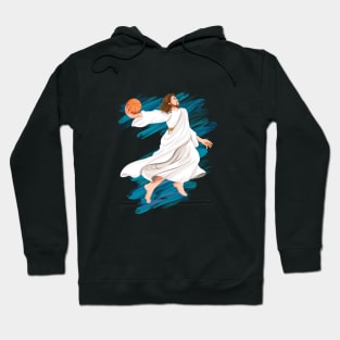 Jesus is playing basket ball Hoodie